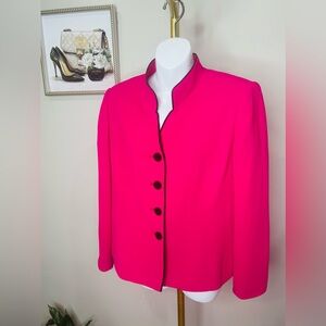 JONES STUDIO Pink Blazer Professional Structured Design